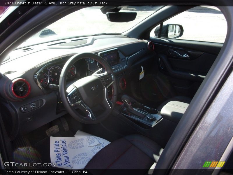 Iron Gray Metallic / Jet Black 2021 Chevrolet Blazer RS AWD