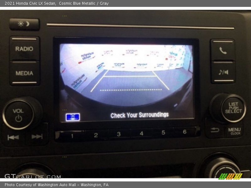 Cosmic Blue Metallic / Gray 2021 Honda Civic LX Sedan