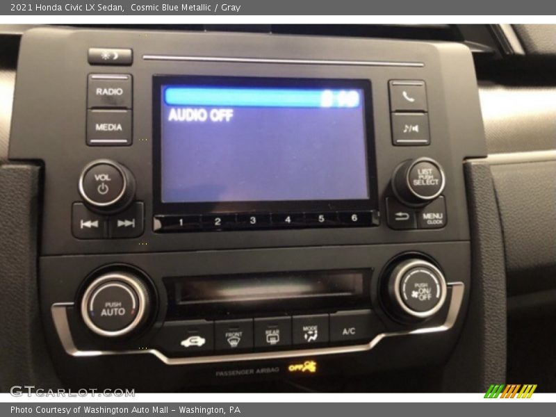 Cosmic Blue Metallic / Gray 2021 Honda Civic LX Sedan