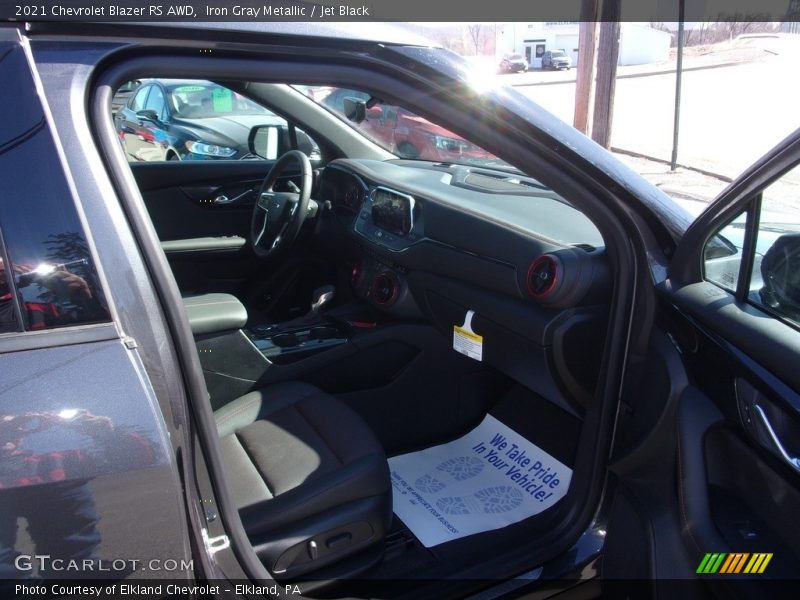 Iron Gray Metallic / Jet Black 2021 Chevrolet Blazer RS AWD
