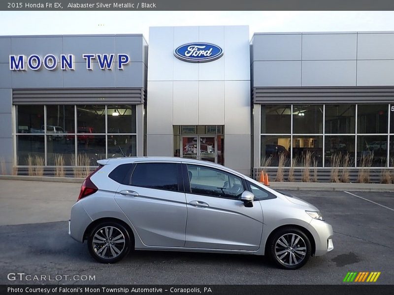 Alabaster Silver Metallic / Black 2015 Honda Fit EX