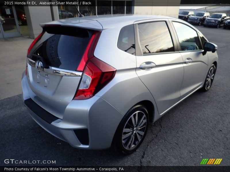 Alabaster Silver Metallic / Black 2015 Honda Fit EX