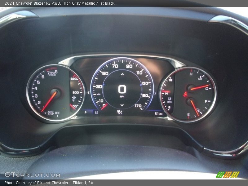 Iron Gray Metallic / Jet Black 2021 Chevrolet Blazer RS AWD