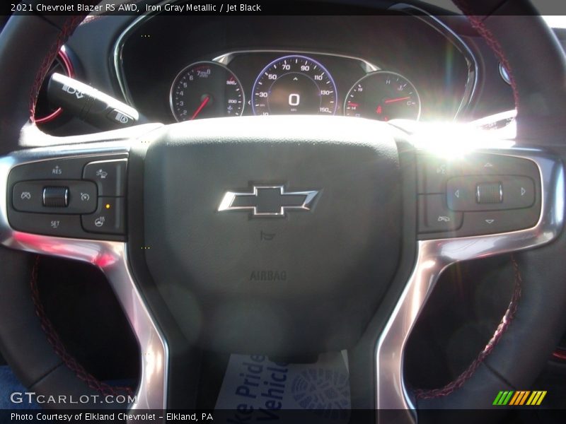Iron Gray Metallic / Jet Black 2021 Chevrolet Blazer RS AWD