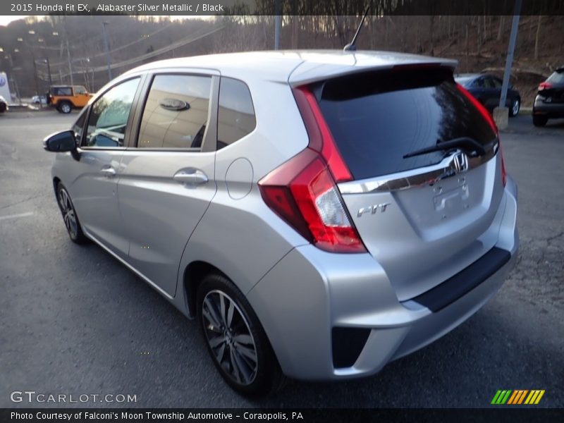 Alabaster Silver Metallic / Black 2015 Honda Fit EX