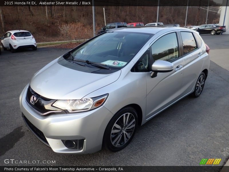 Alabaster Silver Metallic / Black 2015 Honda Fit EX