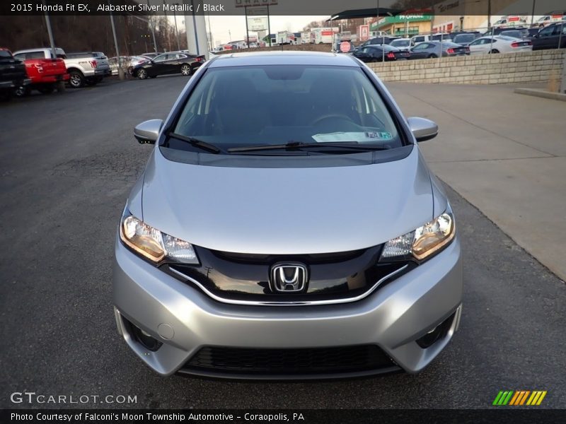 Alabaster Silver Metallic / Black 2015 Honda Fit EX