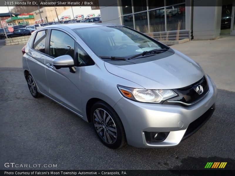 Alabaster Silver Metallic / Black 2015 Honda Fit EX