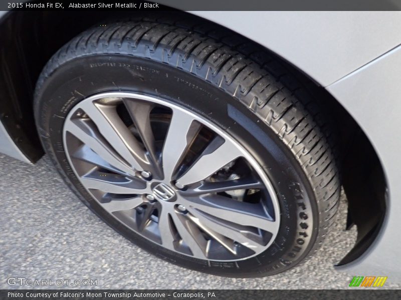 Alabaster Silver Metallic / Black 2015 Honda Fit EX