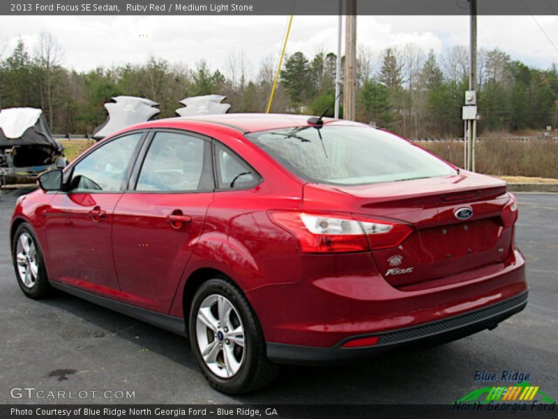 Ruby Red / Medium Light Stone 2013 Ford Focus SE Sedan