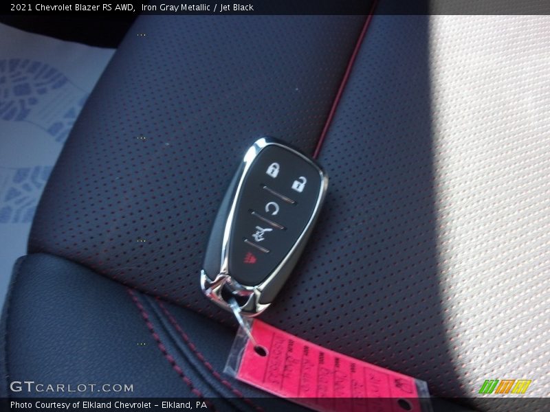 Iron Gray Metallic / Jet Black 2021 Chevrolet Blazer RS AWD