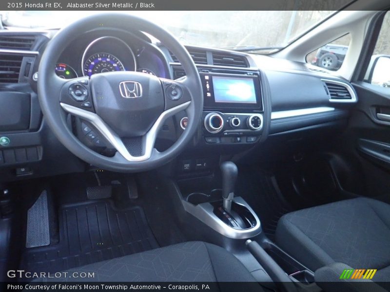 Alabaster Silver Metallic / Black 2015 Honda Fit EX