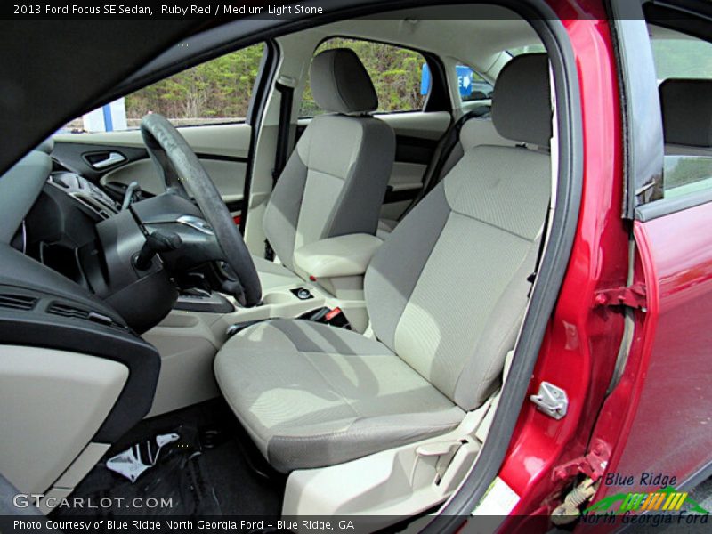 Ruby Red / Medium Light Stone 2013 Ford Focus SE Sedan