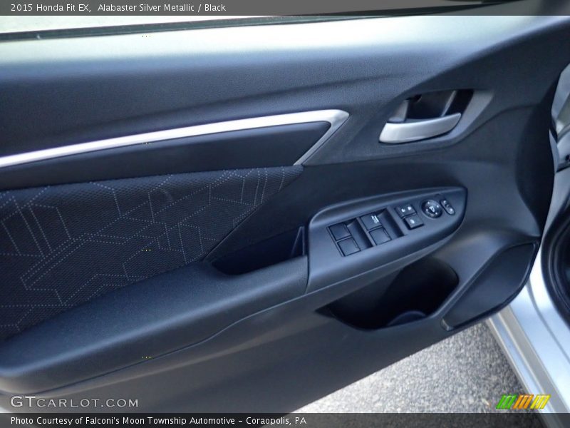 Alabaster Silver Metallic / Black 2015 Honda Fit EX
