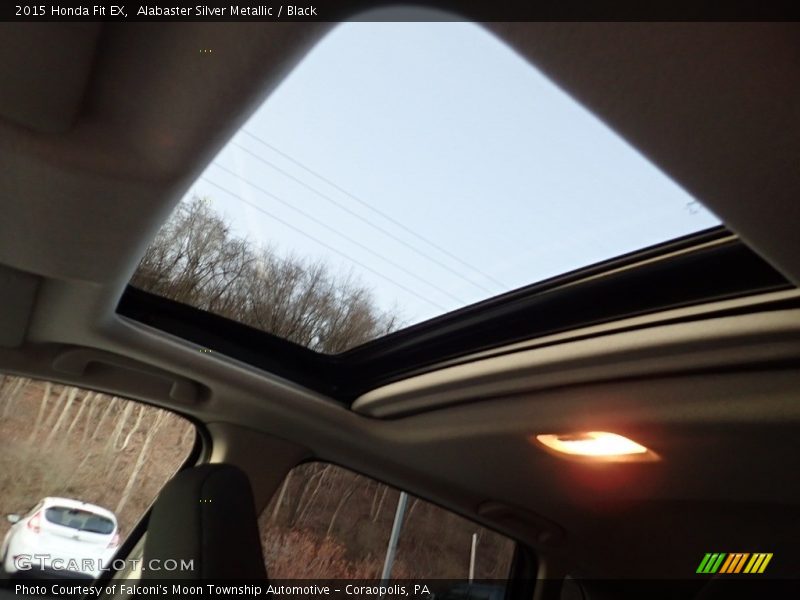 Alabaster Silver Metallic / Black 2015 Honda Fit EX