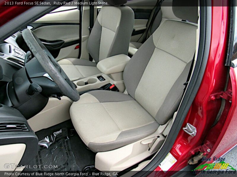 Ruby Red / Medium Light Stone 2013 Ford Focus SE Sedan