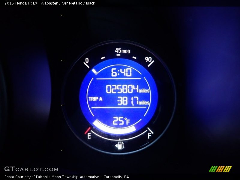 Alabaster Silver Metallic / Black 2015 Honda Fit EX