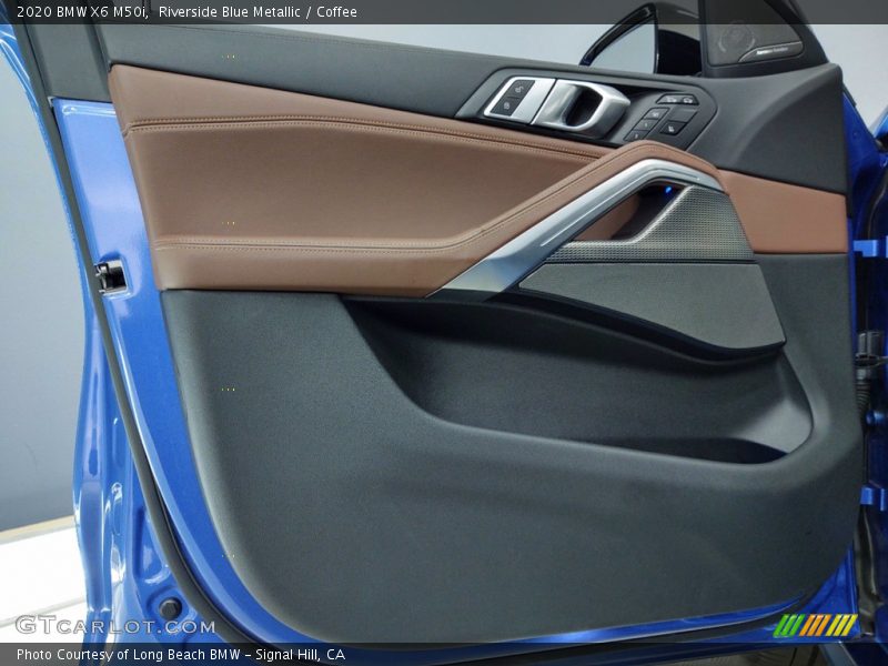Riverside Blue Metallic / Coffee 2020 BMW X6 M50i