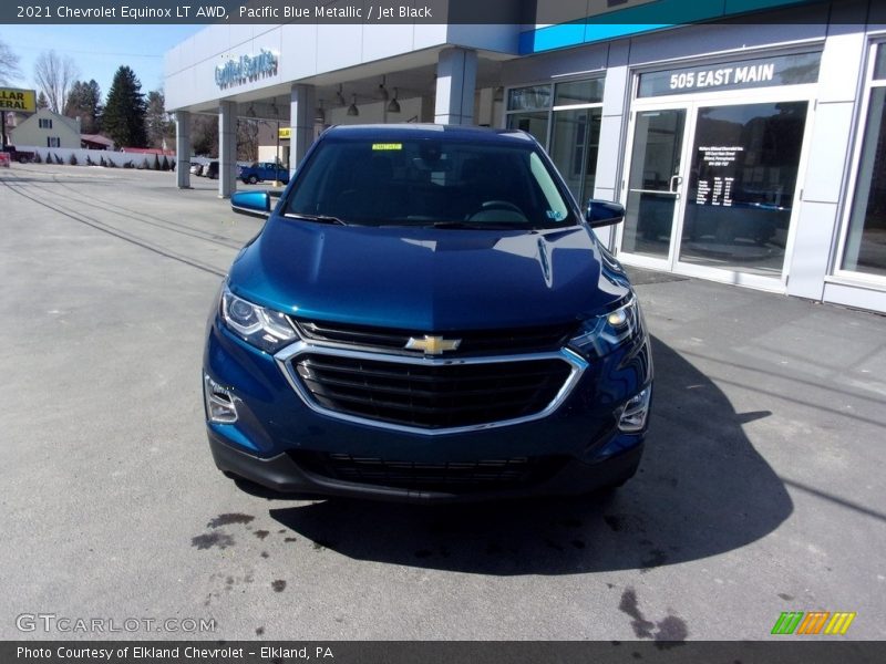 Pacific Blue Metallic / Jet Black 2021 Chevrolet Equinox LT AWD