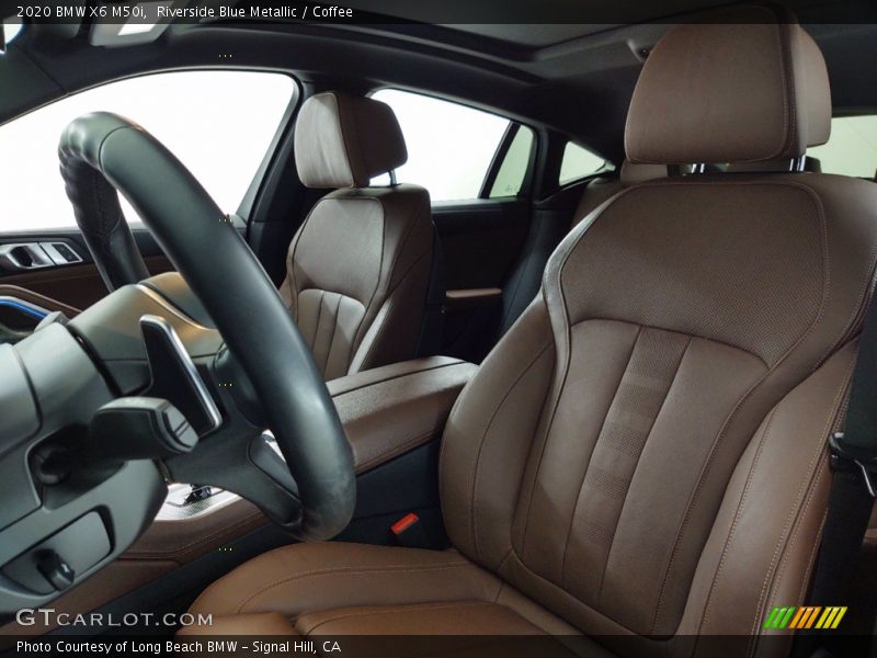 Riverside Blue Metallic / Coffee 2020 BMW X6 M50i