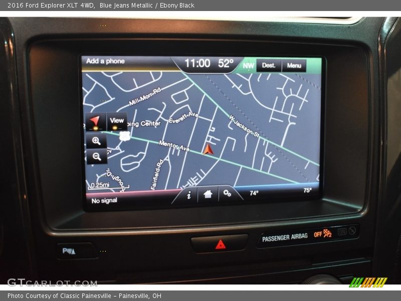 Blue Jeans Metallic / Ebony Black 2016 Ford Explorer XLT 4WD