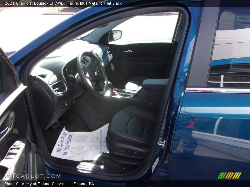 Pacific Blue Metallic / Jet Black 2021 Chevrolet Equinox LT AWD