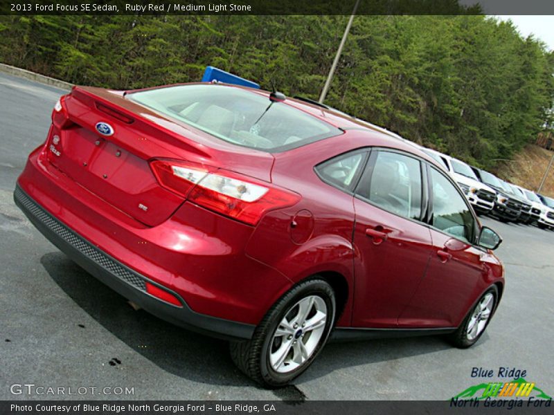 Ruby Red / Medium Light Stone 2013 Ford Focus SE Sedan