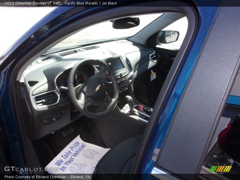 Pacific Blue Metallic / Jet Black 2021 Chevrolet Equinox LT AWD