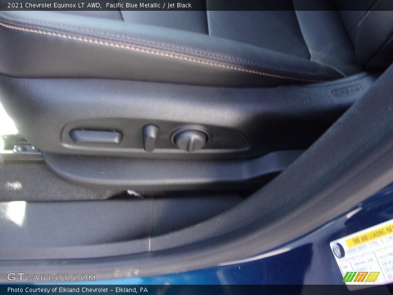 Pacific Blue Metallic / Jet Black 2021 Chevrolet Equinox LT AWD