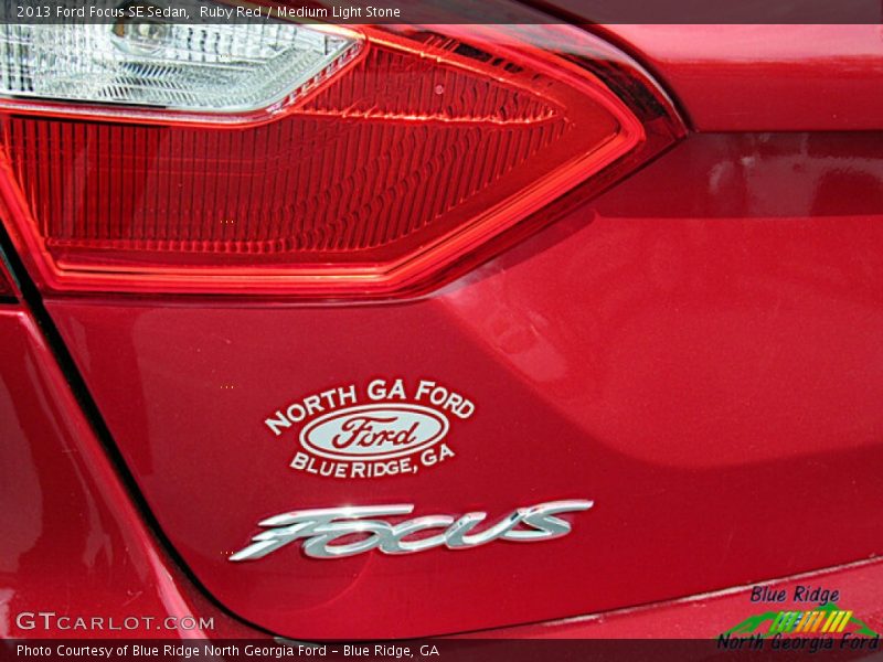 Ruby Red / Medium Light Stone 2013 Ford Focus SE Sedan