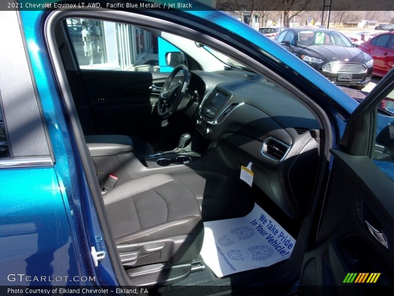 Pacific Blue Metallic / Jet Black 2021 Chevrolet Equinox LT AWD