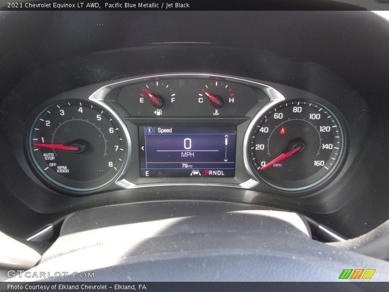 Pacific Blue Metallic / Jet Black 2021 Chevrolet Equinox LT AWD