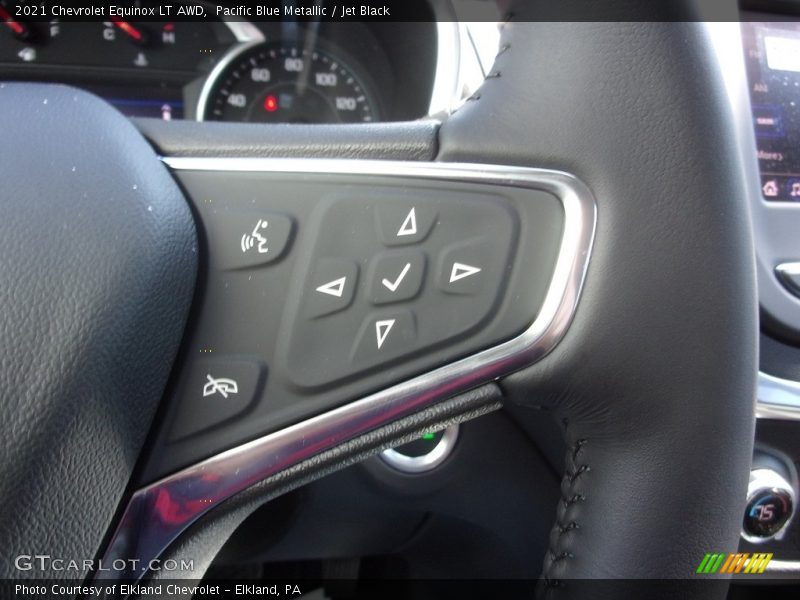 Pacific Blue Metallic / Jet Black 2021 Chevrolet Equinox LT AWD