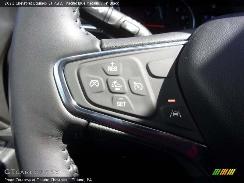 Pacific Blue Metallic / Jet Black 2021 Chevrolet Equinox LT AWD