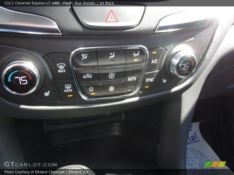 Pacific Blue Metallic / Jet Black 2021 Chevrolet Equinox LT AWD