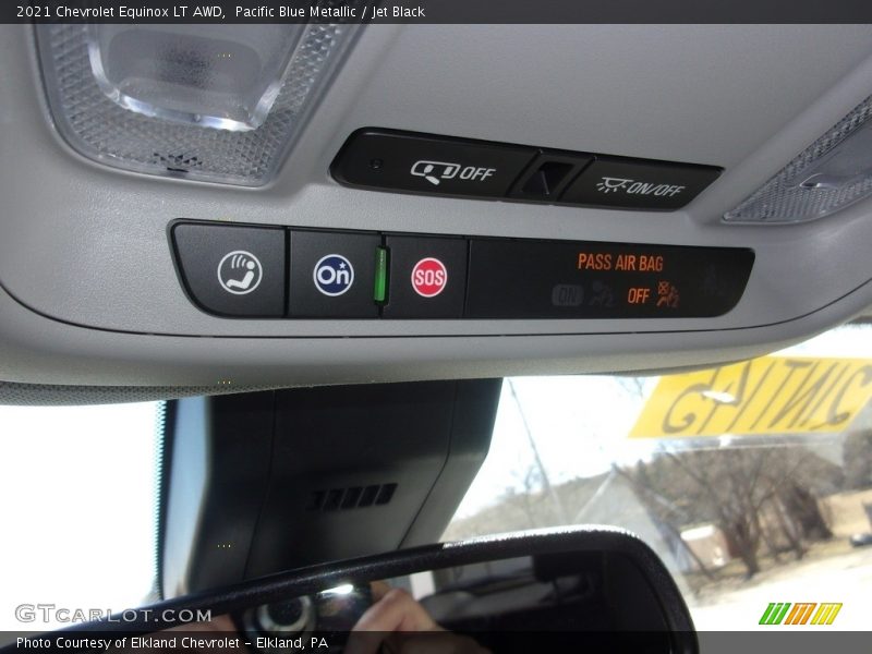 Pacific Blue Metallic / Jet Black 2021 Chevrolet Equinox LT AWD