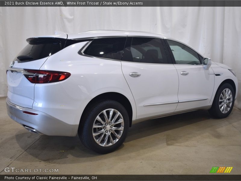 White Frost Tricoat / Shale w/Ebony Accents 2021 Buick Enclave Essence AWD