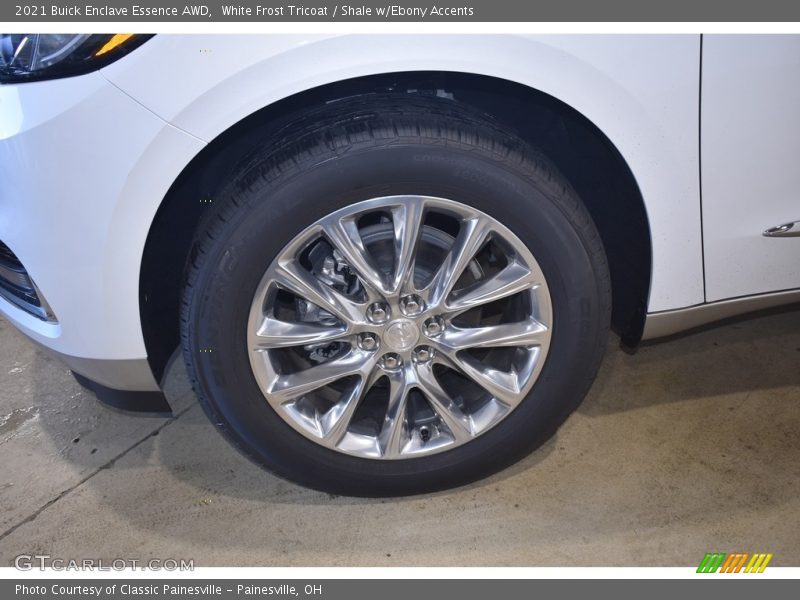 White Frost Tricoat / Shale w/Ebony Accents 2021 Buick Enclave Essence AWD