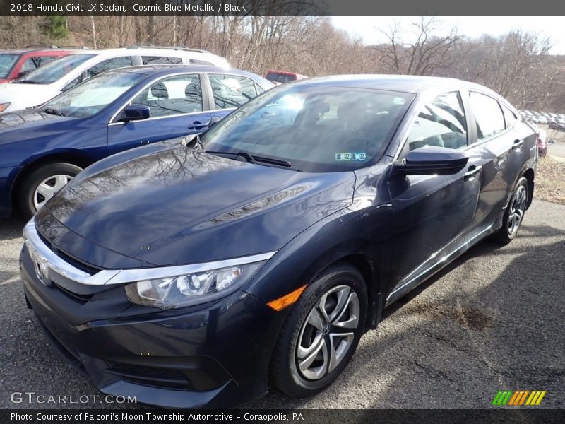 Front 3/4 View of 2018 Civic LX Sedan