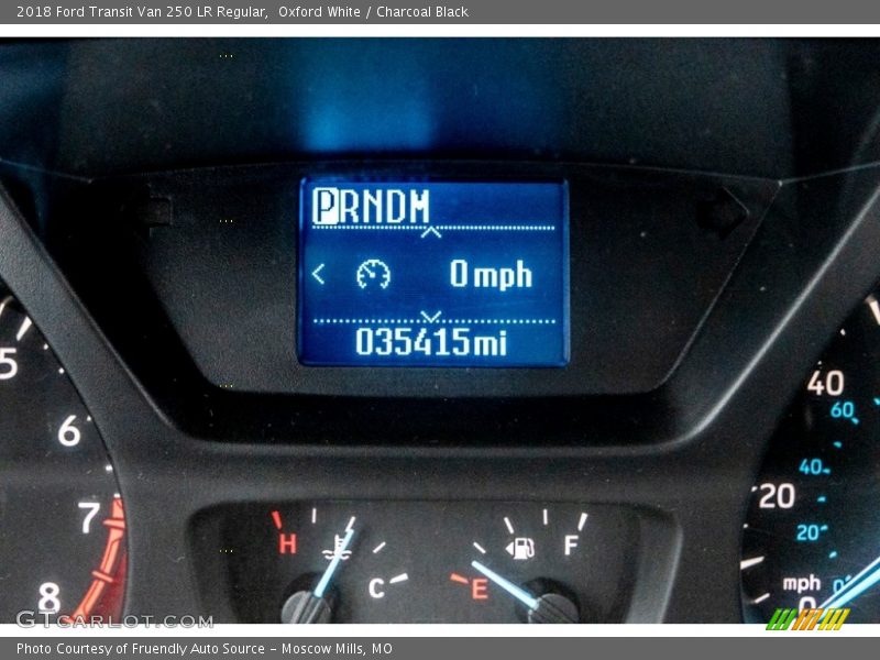 Oxford White / Charcoal Black 2018 Ford Transit Van 250 LR Regular