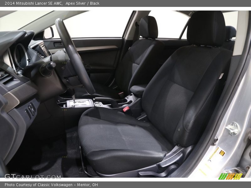 Apex Silver / Black 2014 Mitsubishi Lancer SE AWC