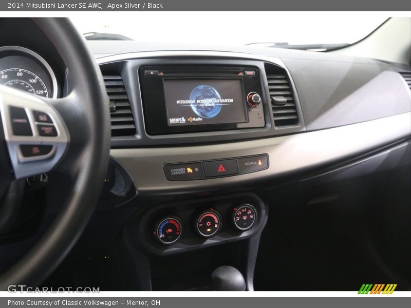 Apex Silver / Black 2014 Mitsubishi Lancer SE AWC