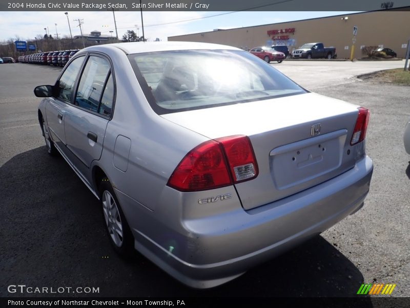 Satin Silver Metallic / Gray 2004 Honda Civic Value Package Sedan