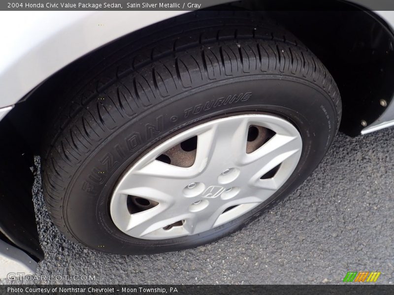 Satin Silver Metallic / Gray 2004 Honda Civic Value Package Sedan