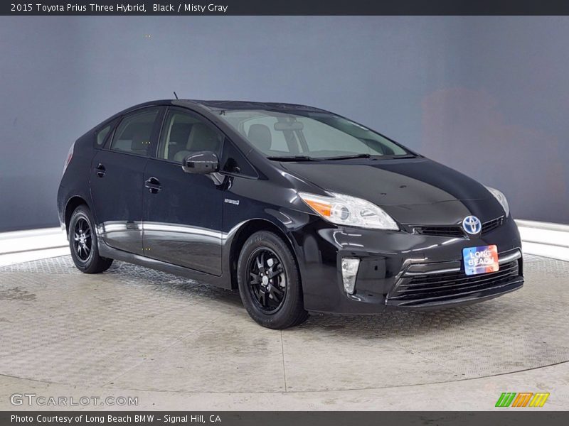 Black / Misty Gray 2015 Toyota Prius Three Hybrid