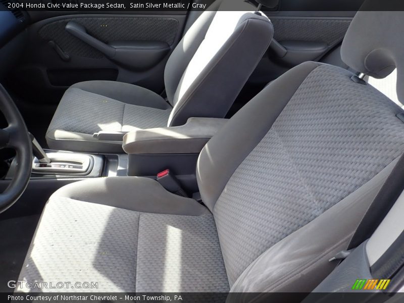 Satin Silver Metallic / Gray 2004 Honda Civic Value Package Sedan