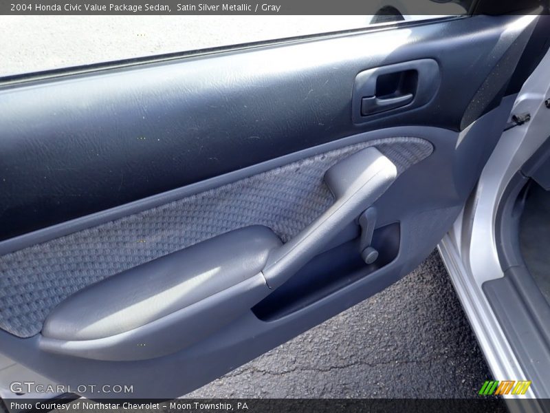 Satin Silver Metallic / Gray 2004 Honda Civic Value Package Sedan