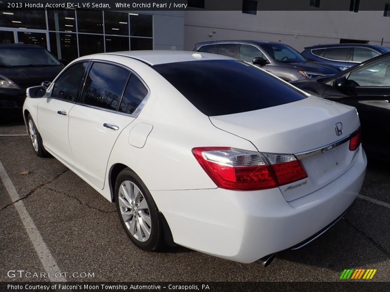 White Orchid Pearl / Ivory 2013 Honda Accord EX-L V6 Sedan
