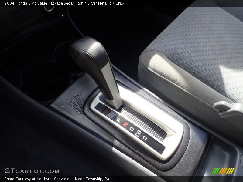 Satin Silver Metallic / Gray 2004 Honda Civic Value Package Sedan