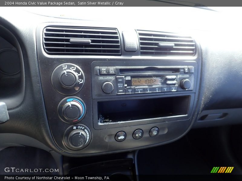 Satin Silver Metallic / Gray 2004 Honda Civic Value Package Sedan